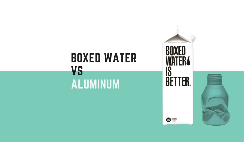 Bye Bye to plastic bottled water. The sustainable aluminium packaging.