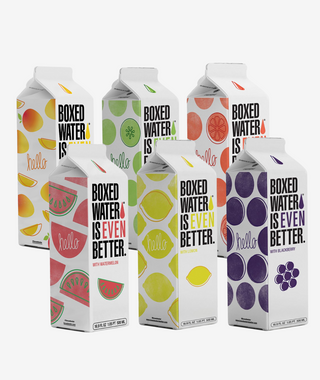 Mango, Cucumber, Grapefruit, Watermelon, Blackberry, and Lemon flavored waters