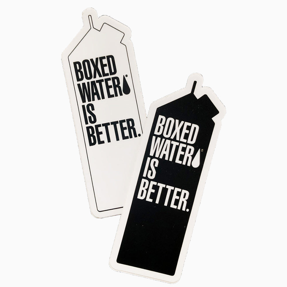 Boxed Water Carton Stickers