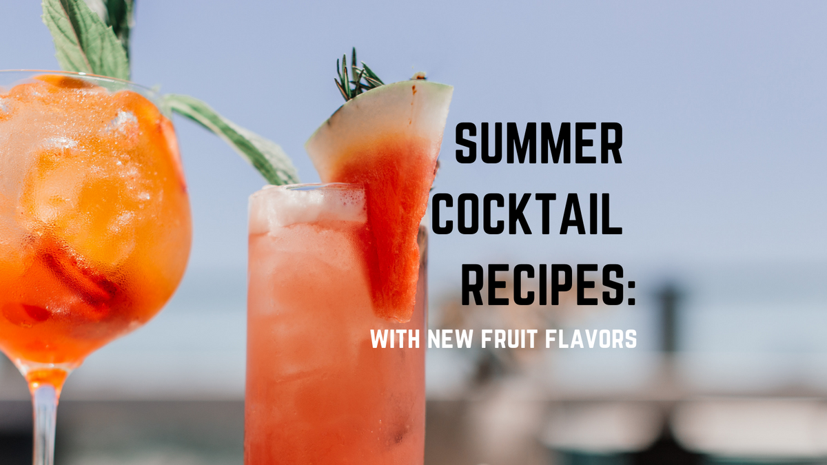 Summer Cocktail Recipes header image of cocktails