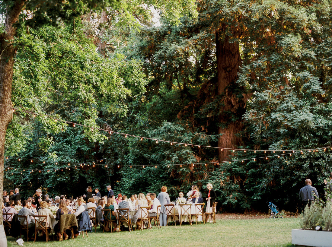 Outdoor wedding in the woods