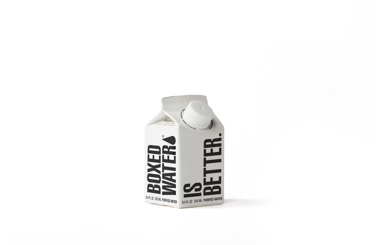 angle shot of 250ML Boxed Water