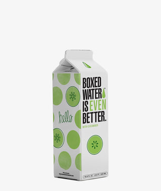 Cucumber flavored water carton