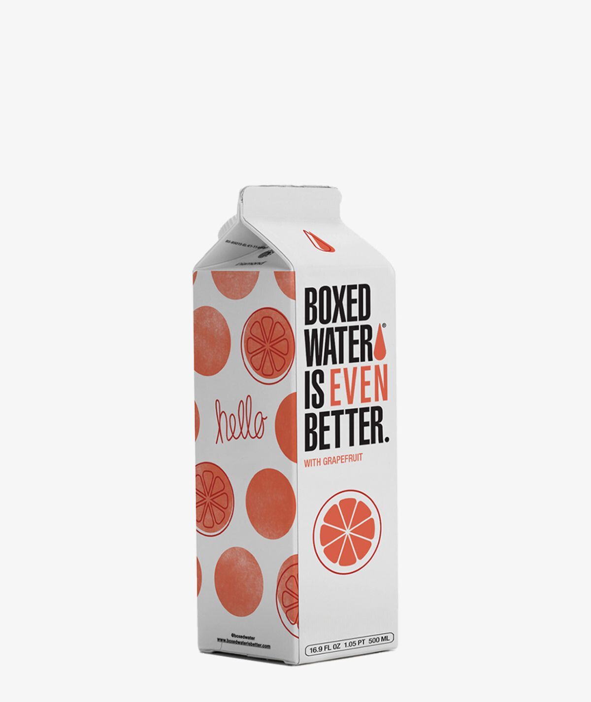 grapefruit flavored water carton