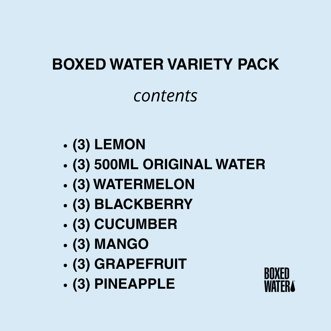 BOXED WATER VARIETY PACK